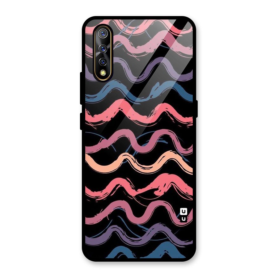 Ribbon Art Glass Back Case for Vivo S1