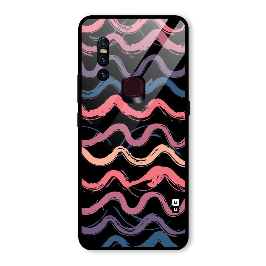 Ribbon Art Glass Back Case for Vivo V15