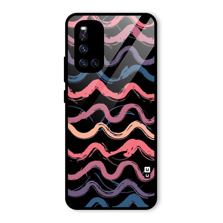 Ribbon Art Glass Back Case for Vivo V19