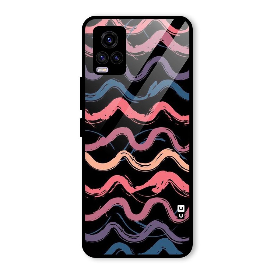 Ribbon Art Glass Back Case for Vivo V20