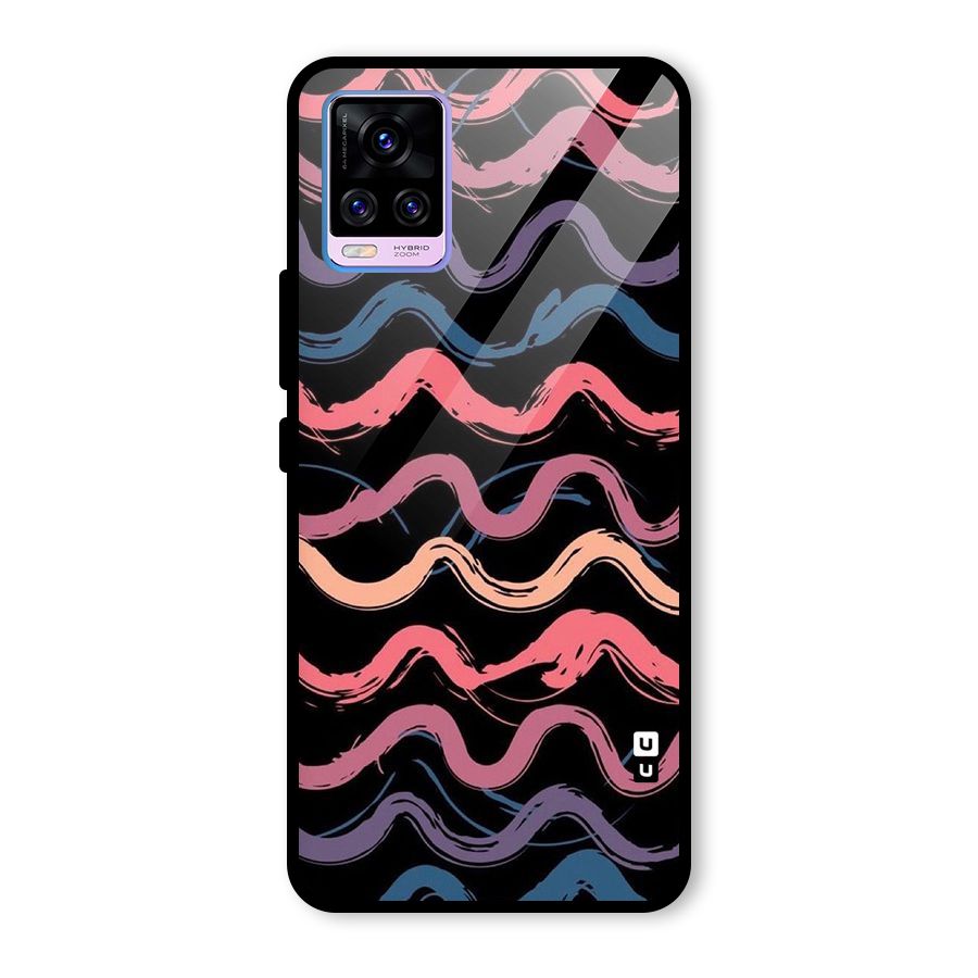 Ribbon Art Glass Back Case for Vivo V20 Pro
