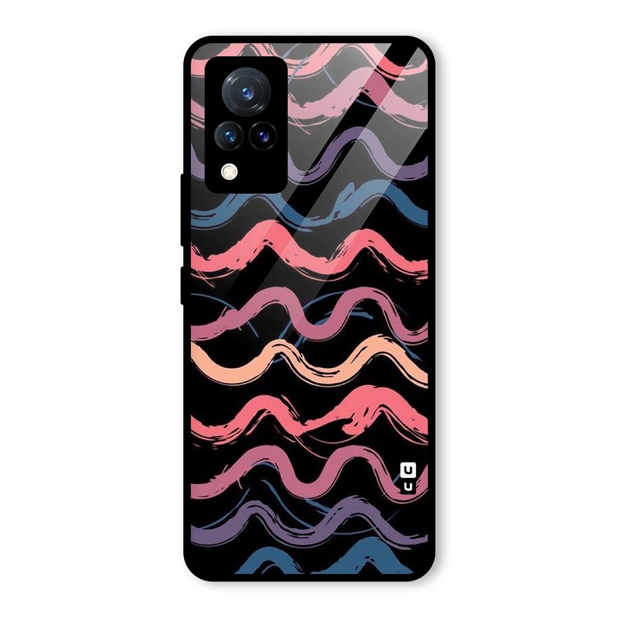 Ribbon Art Glass Back Case for Vivo V21 5G