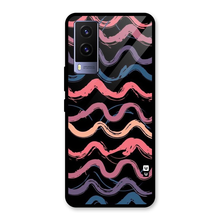 Ribbon Art Glass Back Case for Vivo V21e 5G