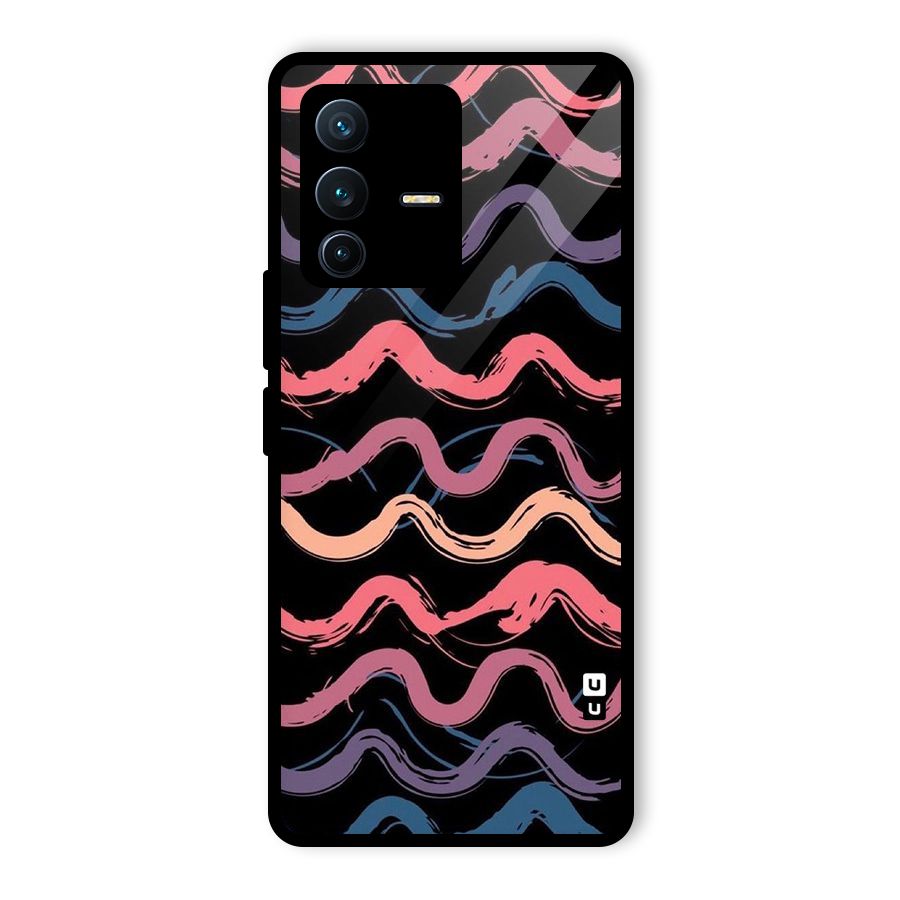 Ribbon Art Glass Back Case for Vivo V23 Pro
