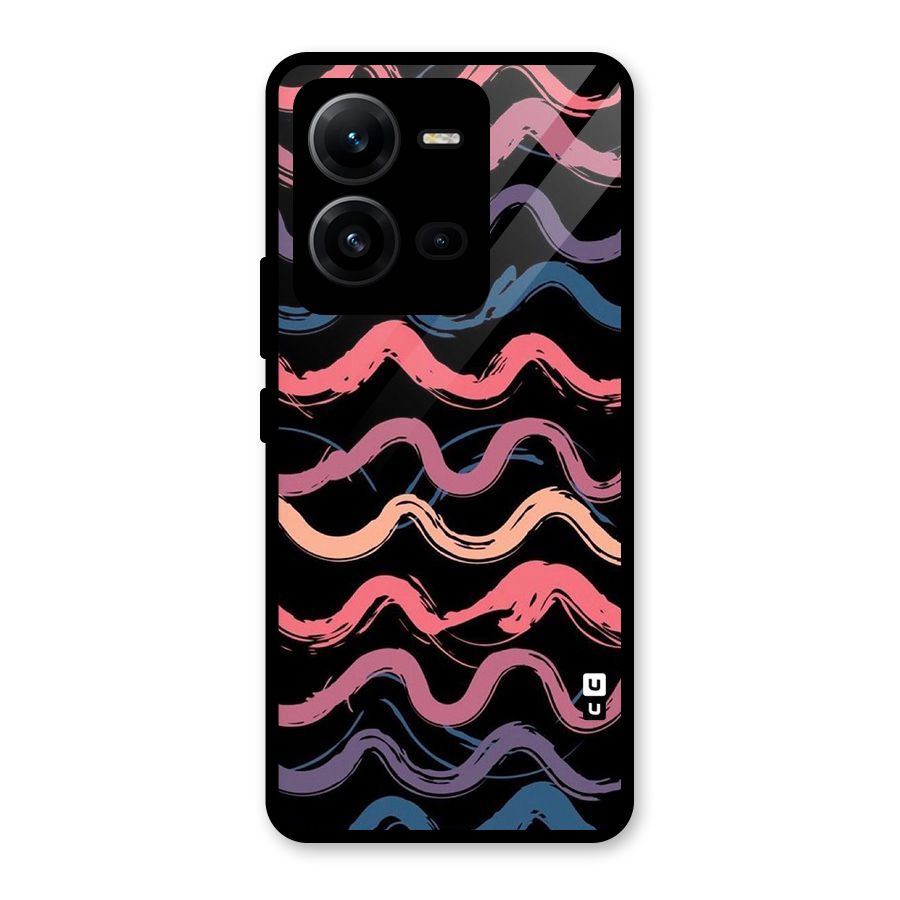Ribbon Art Glass Back Case for Vivo V25