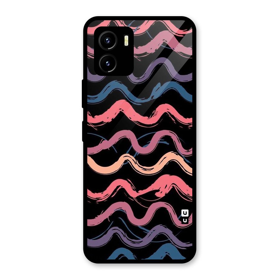 Ribbon Art Glass Back Case for Vivo Y15s