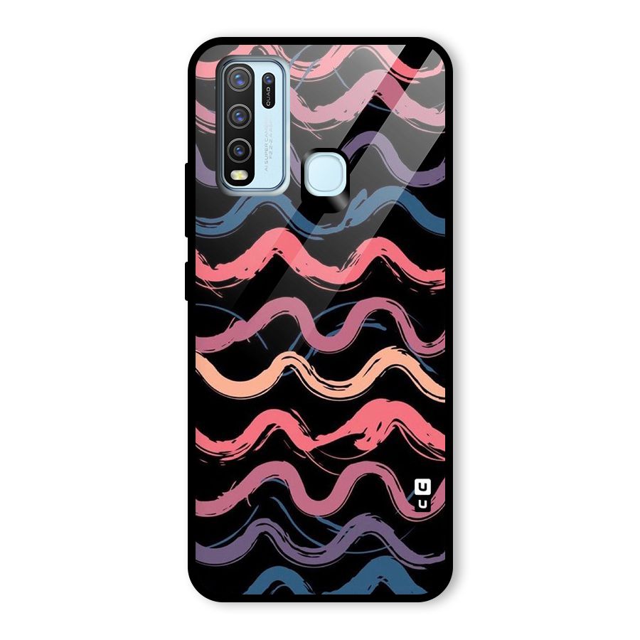 Ribbon Art Glass Back Case for Vivo Y30