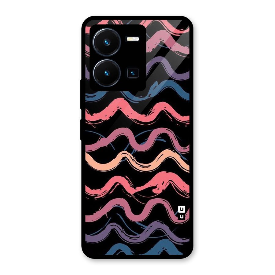 Ribbon Art Glass Back Case for Vivo Y35