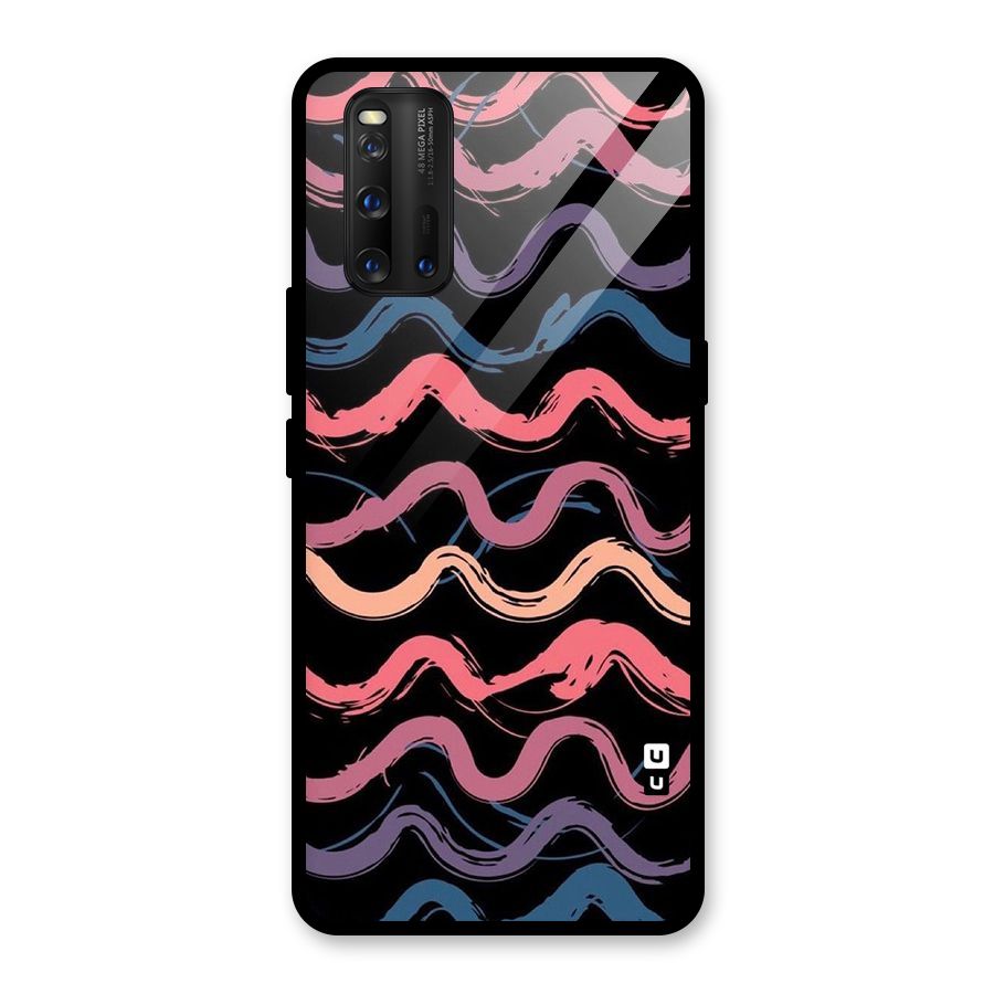 Ribbon Art Glass Back Case for Vivo iQOO 3