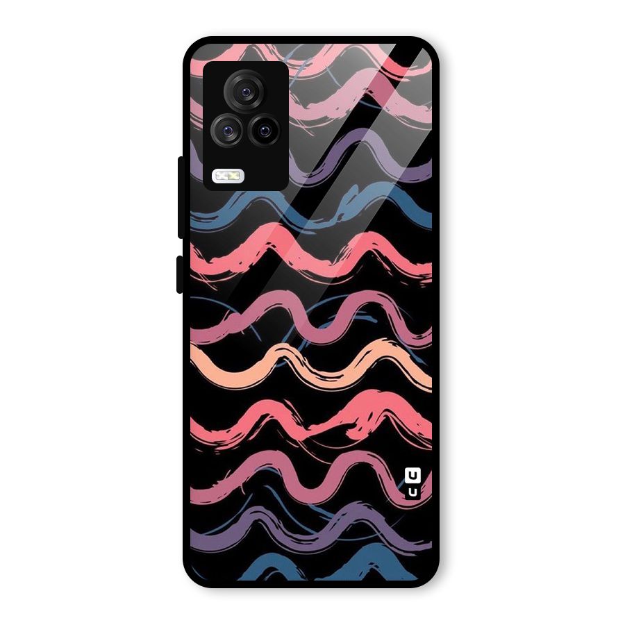 Ribbon Art Glass Back Case for Vivo iQOO 7 Legend 5G