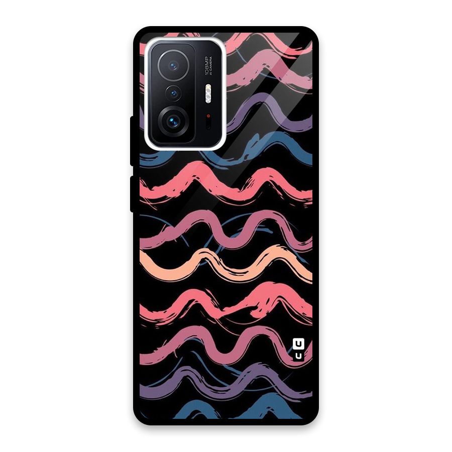 Ribbon Art Glass Back Case for Xiaomi 11T Pro