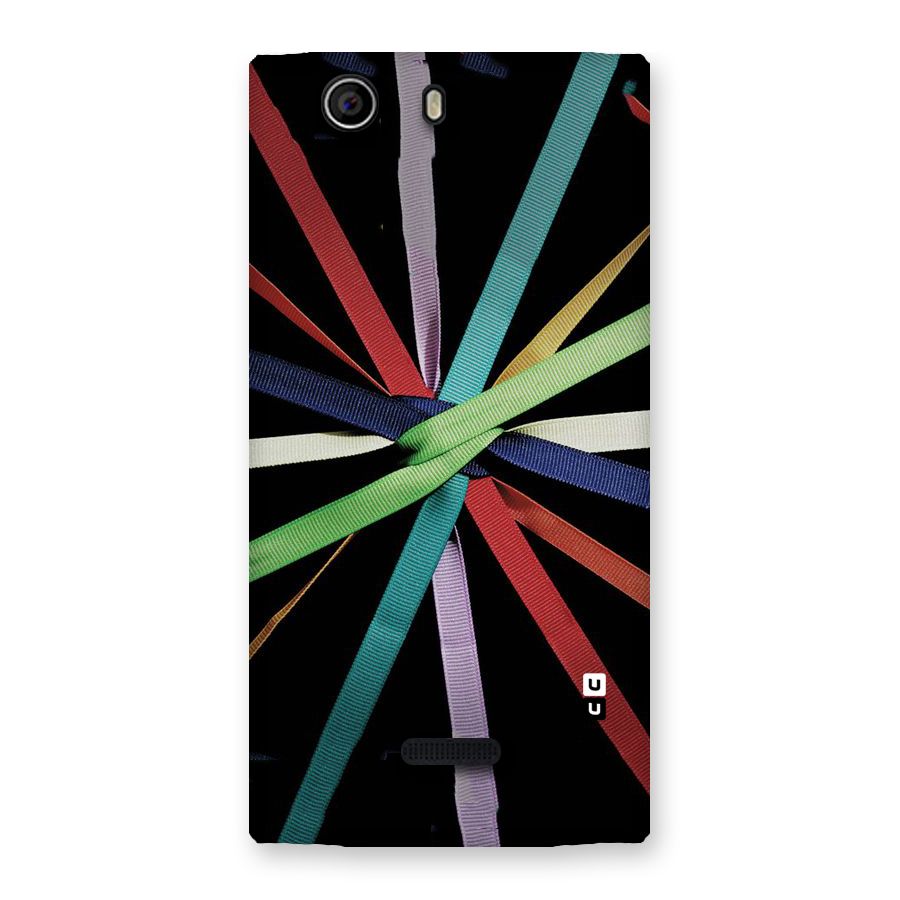 Ribbon Design Back Case for Canvas Nitro 2 E311