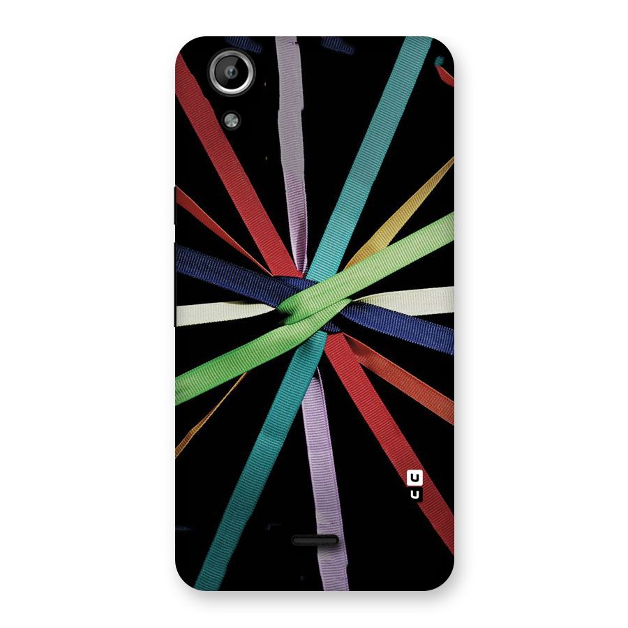 Ribbon Design Back Case for Micromax Canvas Selfie Lens Q345
