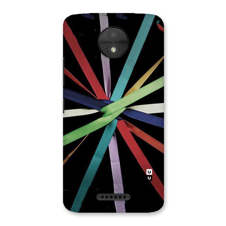 Ribbon Design Back Case for Moto C