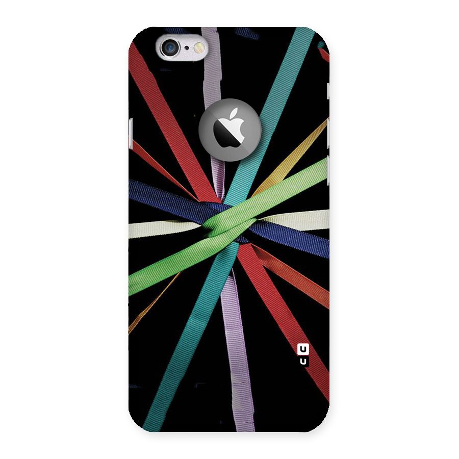 Ribbon Design Back Case for iPhone 6 Logo Cut