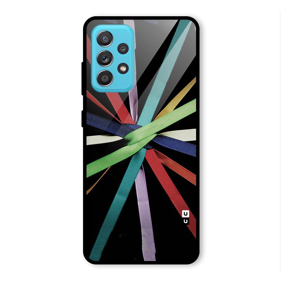 Ribbon Design Glass Back Case for Galaxy A52