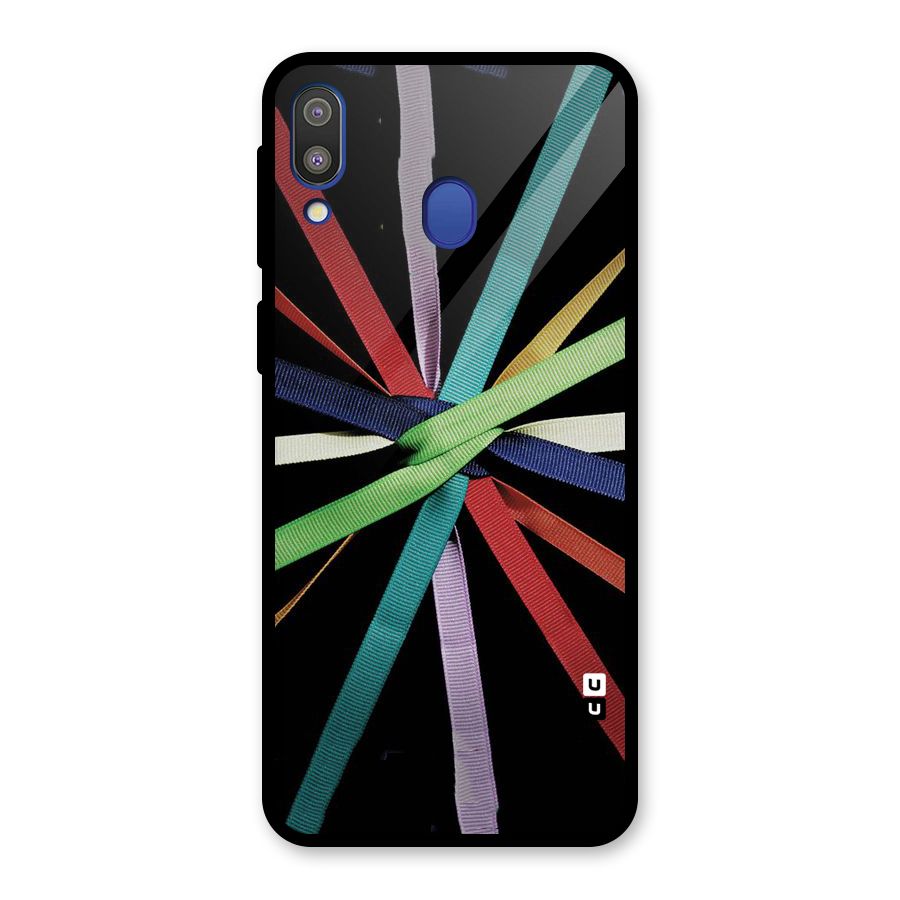 Ribbon Design Glass Back Case for Galaxy M20