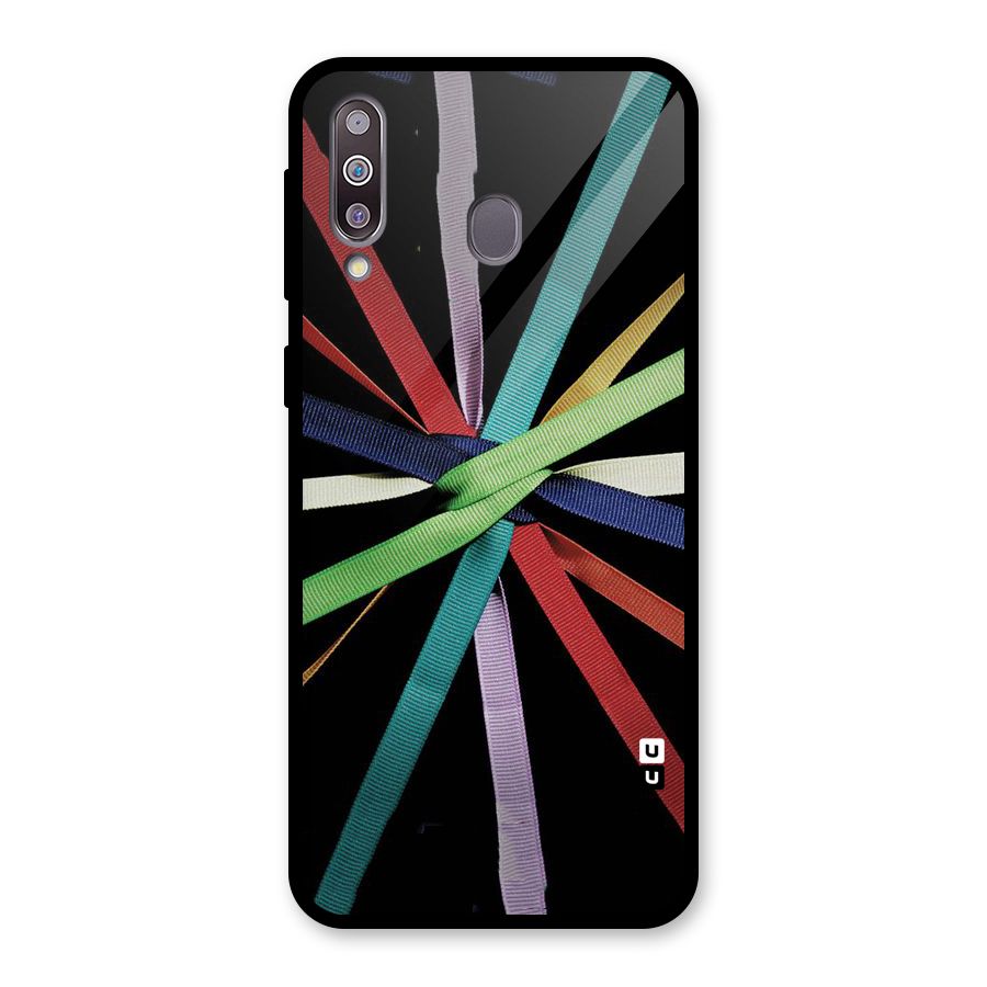 Ribbon Design Glass Back Case for Galaxy M30