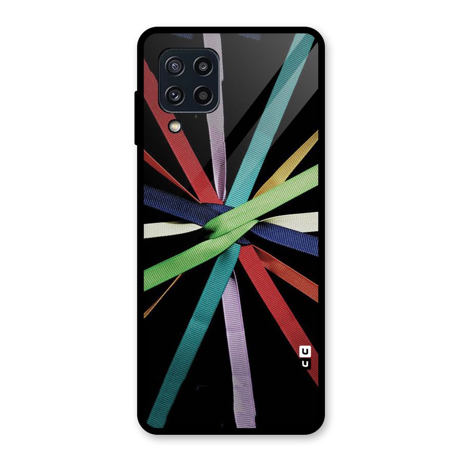 Ribbon Design Glass Back Case for Galaxy M32