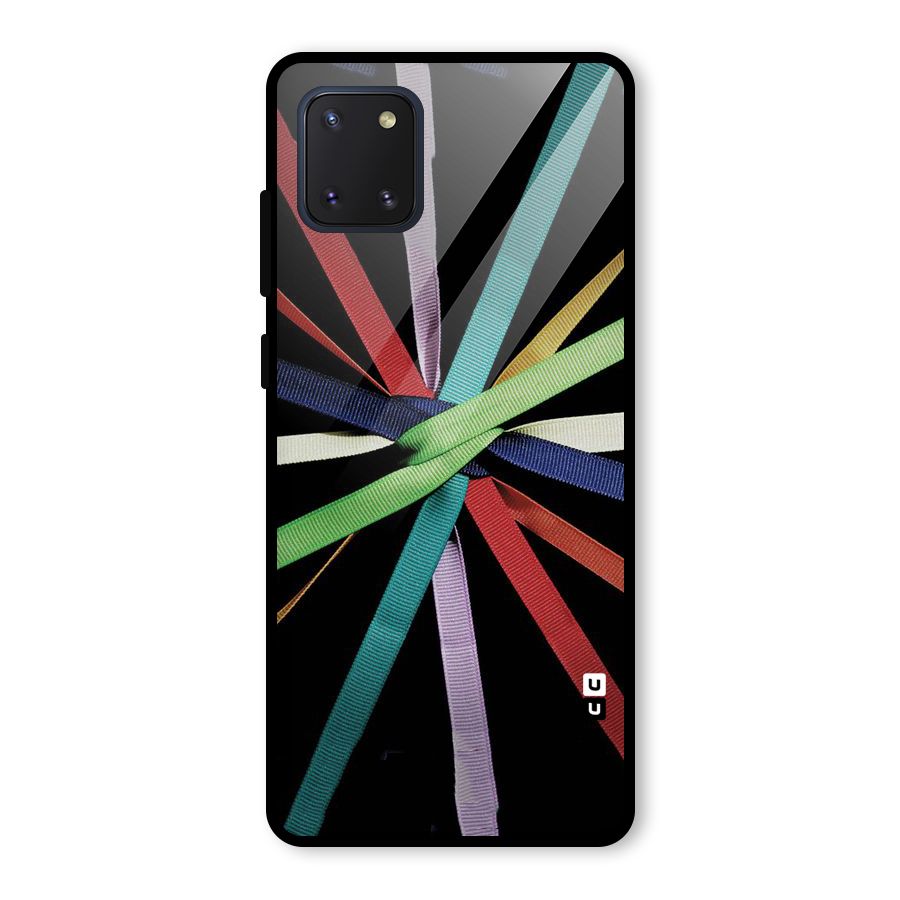 Ribbon Design Glass Back Case for Galaxy Note 10 Lite