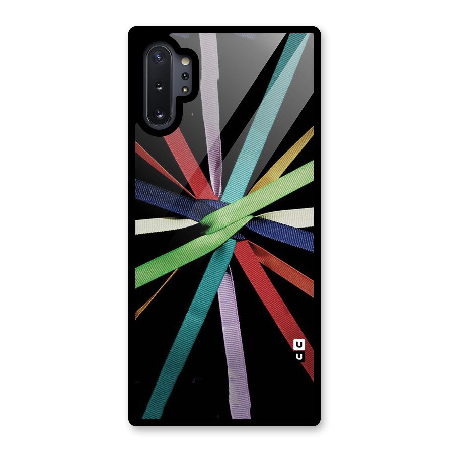 Ribbon Design Glass Back Case for Galaxy Note 10 Plus
