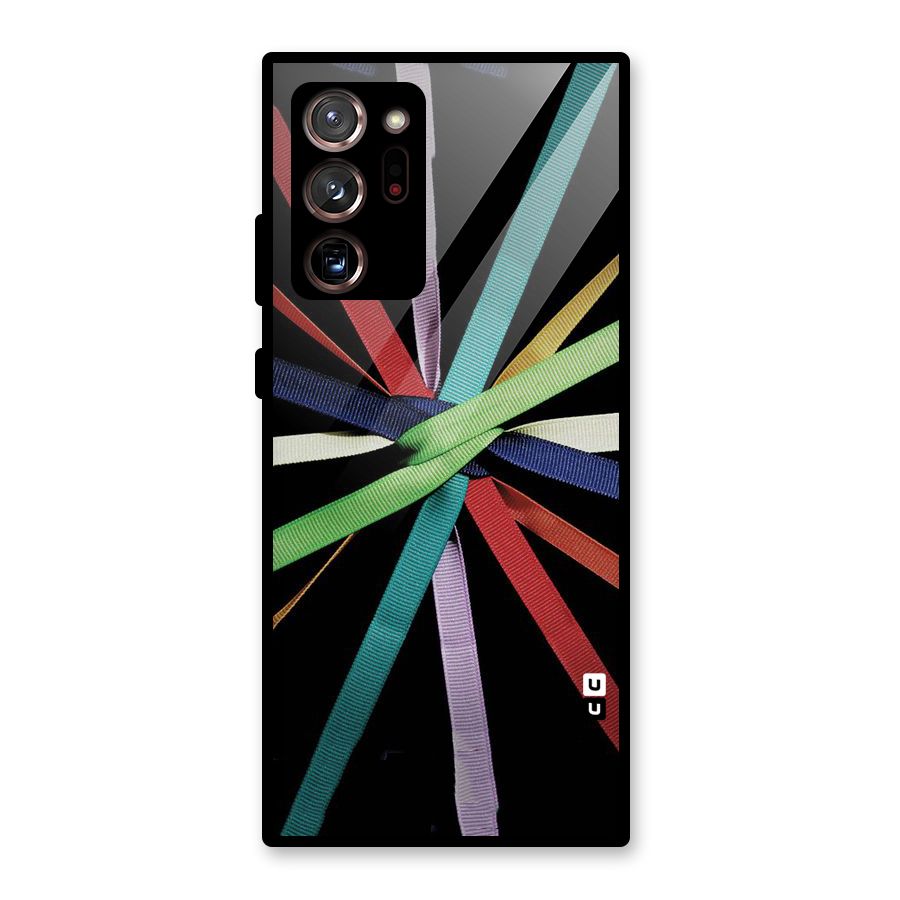 Ribbon Design Glass Back Case for Galaxy Note 20 Ultra 5G