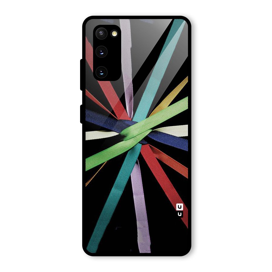 Ribbon Design Glass Back Case for Galaxy S20 FE 5G