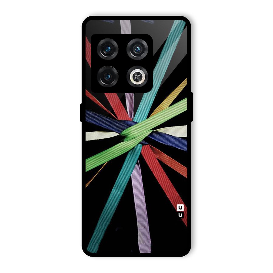 Ribbon Design Glass Back Case for OnePlus 10 Pro 5G