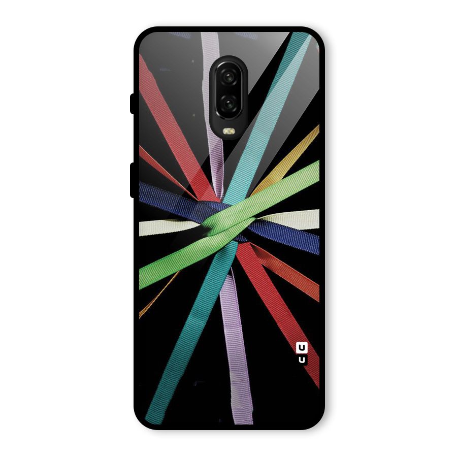 Ribbon Design Glass Back Case for OnePlus 6T