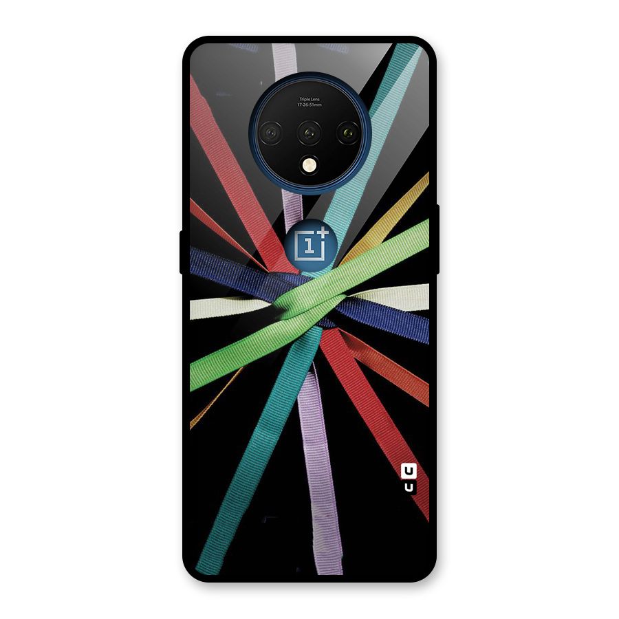Ribbon Design Glass Back Case for OnePlus 7T