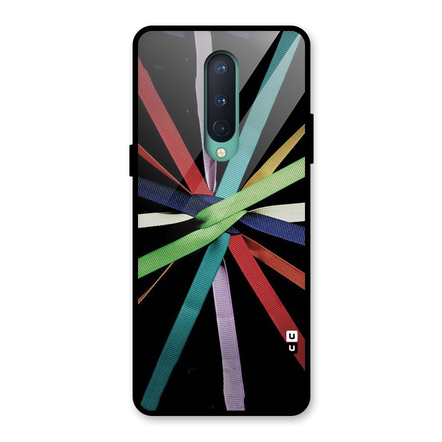 Ribbon Design Glass Back Case for OnePlus 8