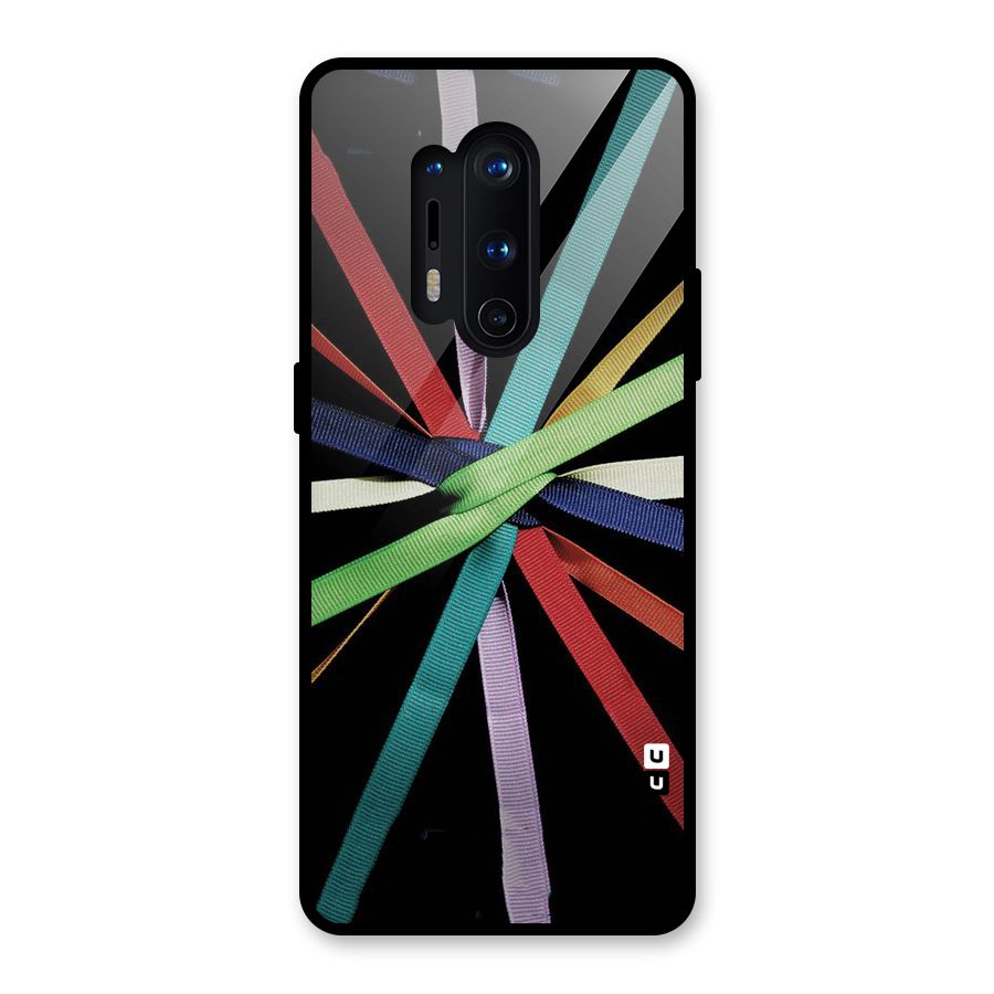 Ribbon Design Glass Back Case for OnePlus 8 Pro