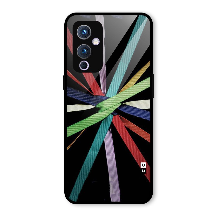 Ribbon Design Glass Back Case for OnePlus 9