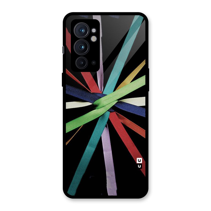 Ribbon Design Glass Back Case for OnePlus 9RT 5G