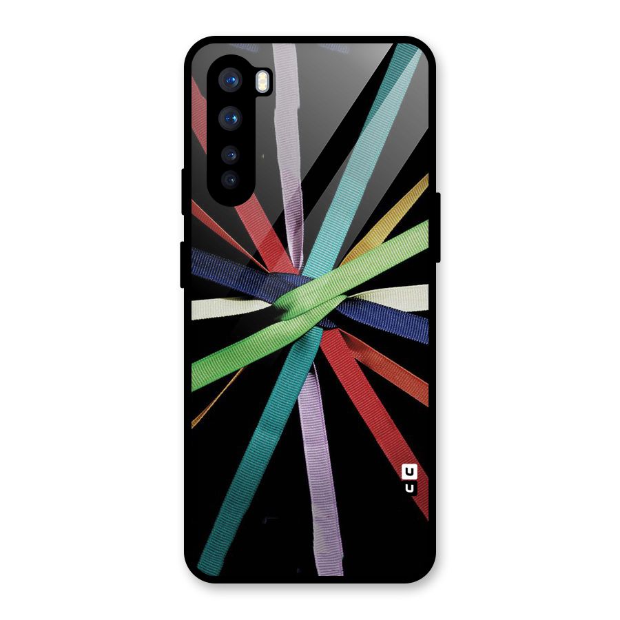 Ribbon Design Glass Back Case for OnePlus Nord