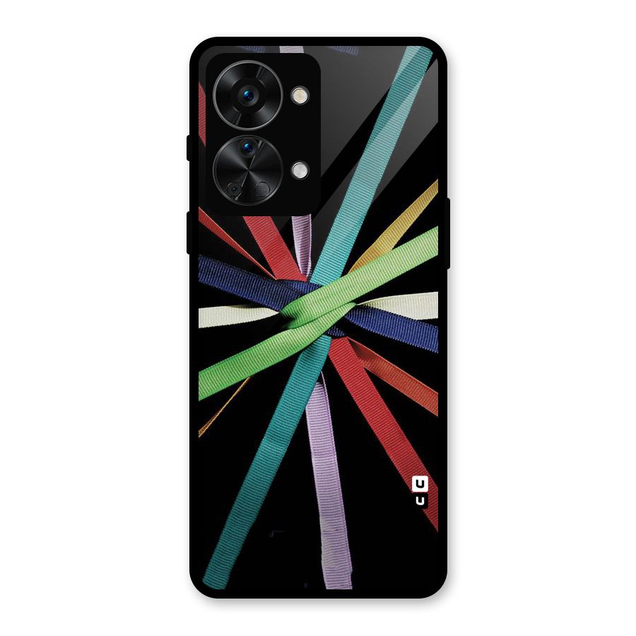 Ribbon Design Glass Back Case for OnePlus Nord 2T