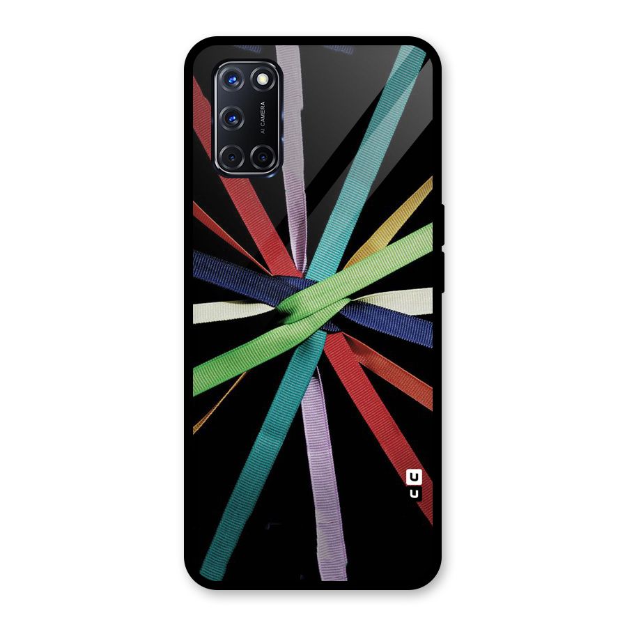 Ribbon Design Glass Back Case for Oppo A52