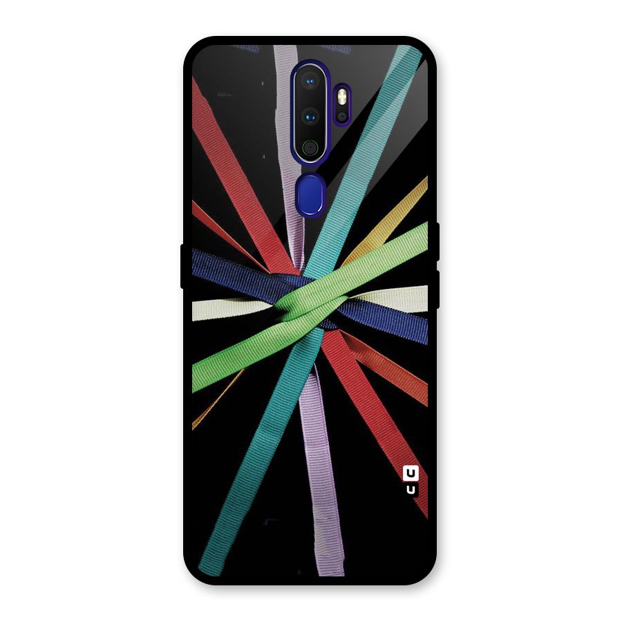 Ribbon Design Glass Back Case for Oppo A9 (2020)