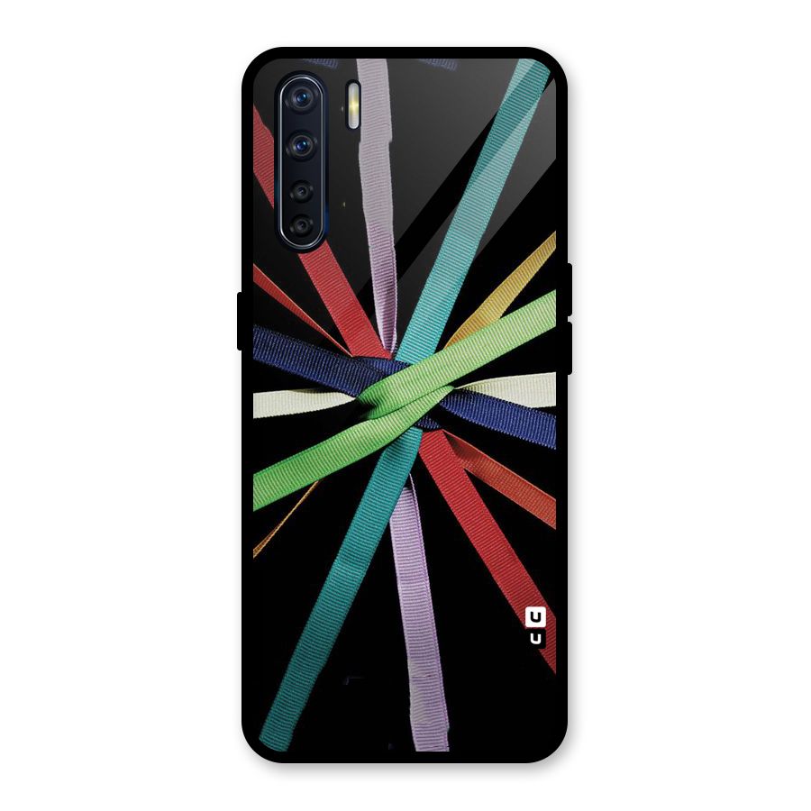 Ribbon Design Glass Back Case for Oppo F15