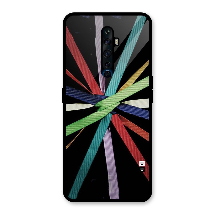Ribbon Design Glass Back Case for Oppo Reno2 F