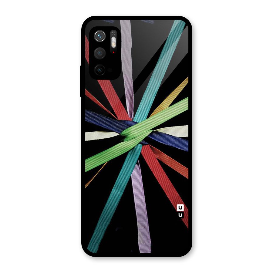 Ribbon Design Glass Back Case for Poco M3 Pro 5G