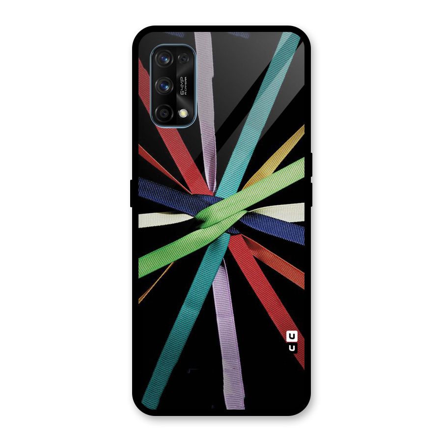 Ribbon Design Glass Back Case for Realme 7 Pro