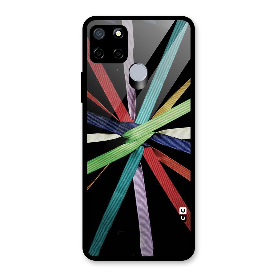 Ribbon Design Glass Back Case for Realme C15