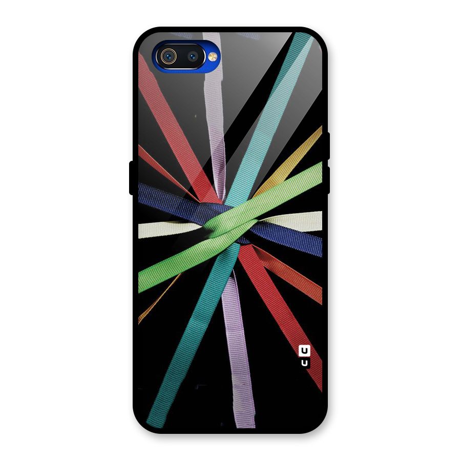 Ribbon Design Glass Back Case for Realme C2
