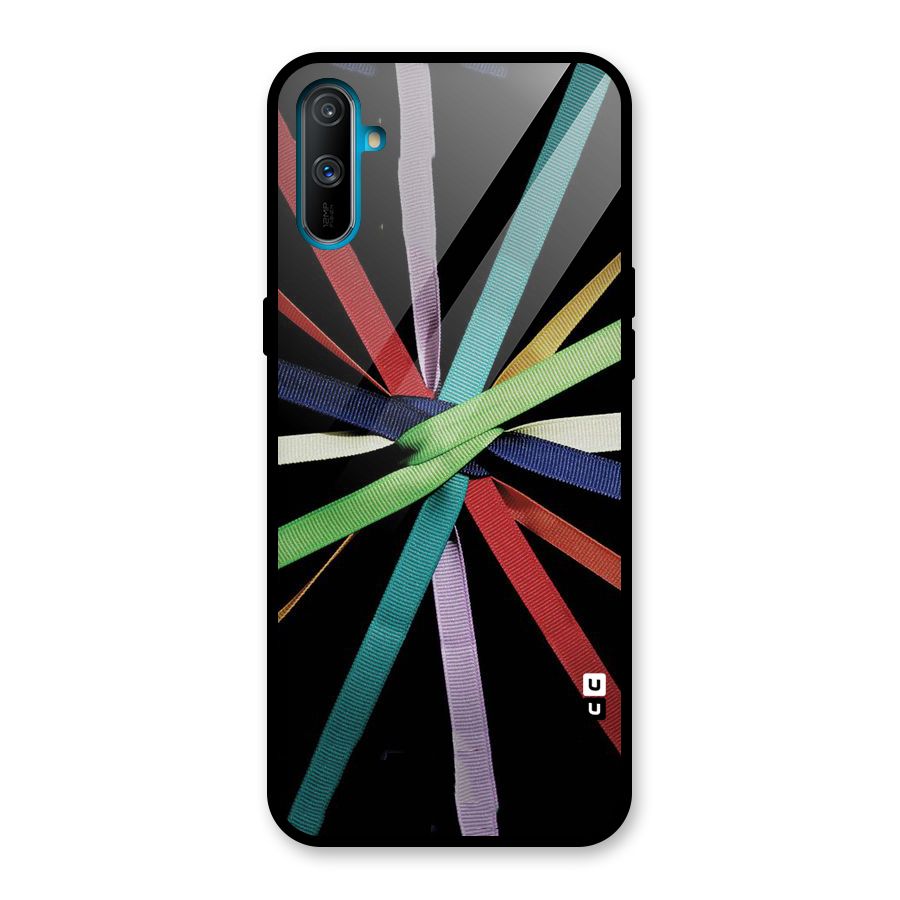 Ribbon Design Glass Back Case for Realme C3