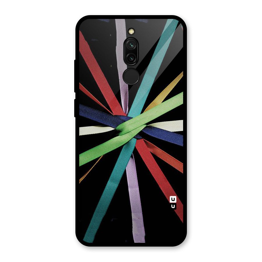 Ribbon Design Glass Back Case for Redmi 8