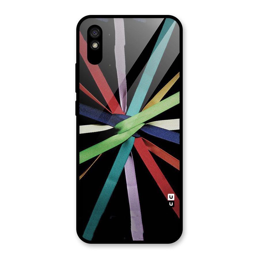 Ribbon Design Glass Back Case for Redmi 9A