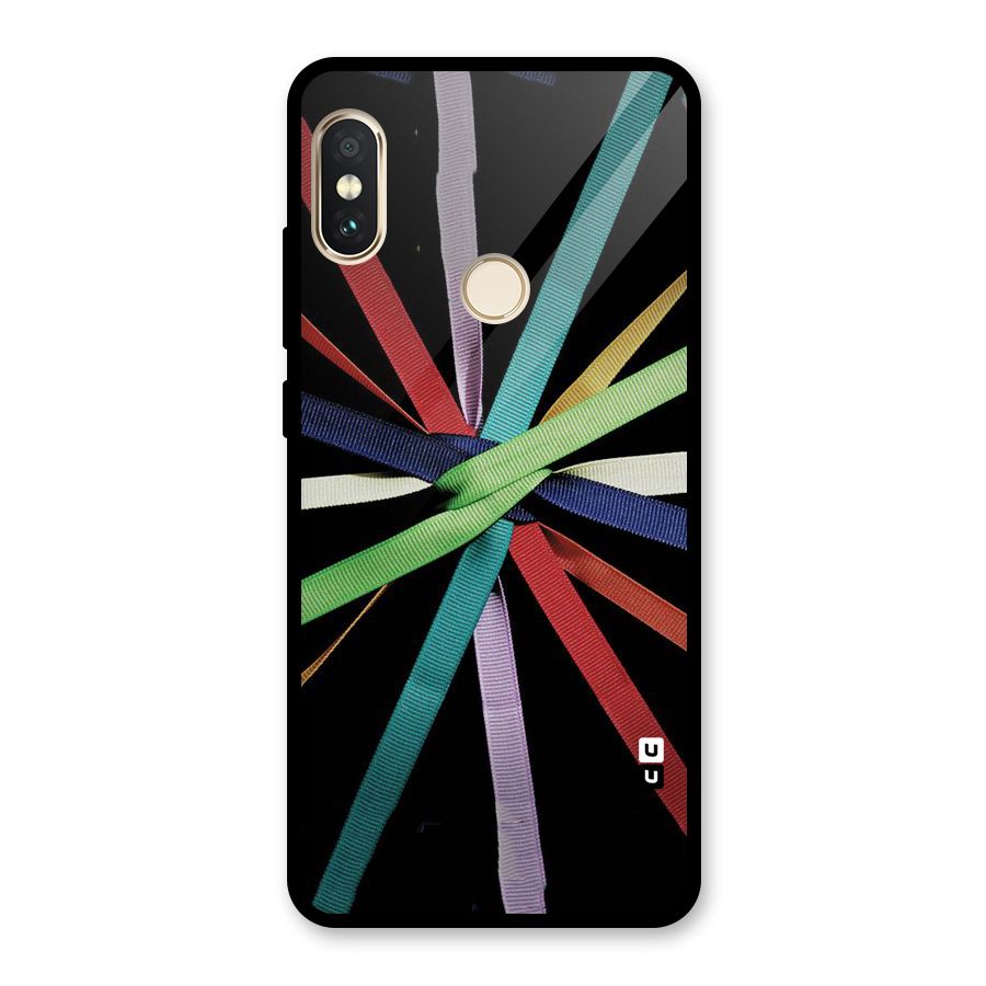 Ribbon Design Glass Back Case for Redmi Note 5 Pro