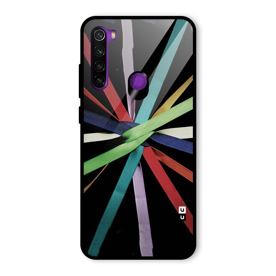 Ribbon Design Glass Back Case for Redmi Note 8