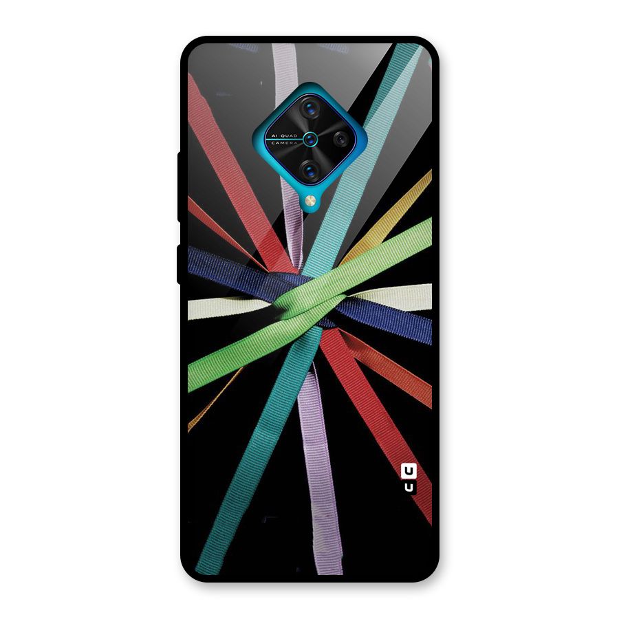Ribbon Design Glass Back Case for Vivo S1 Pro